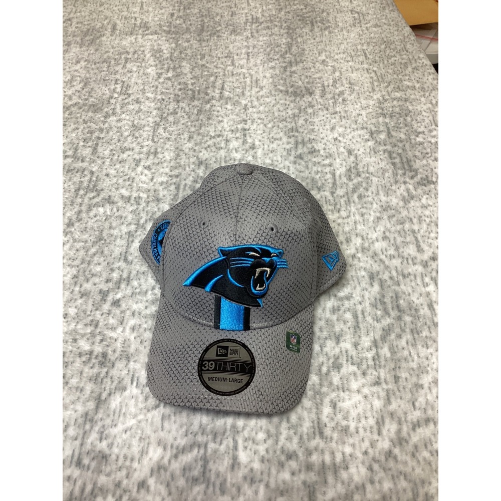 New Era 39THIRTY Carolina Panthers NFL On-Field Sideline Hat Grey Medium-Large